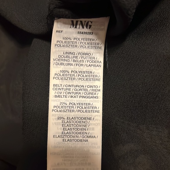 NWT - MNG - Reptile pattern "Sheer" Lined Sleeveless Dress for Day to Evening - Picture 14 of 14